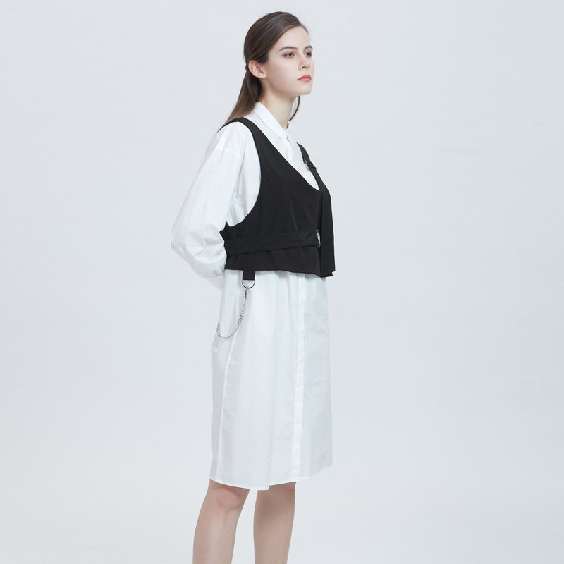 【秒杀】sdeer圣迪奥两件套装收腰撞色假两件衬衫连衣裙S21161206,淘宝优惠券,粉丝福利购,淘宝优惠卷