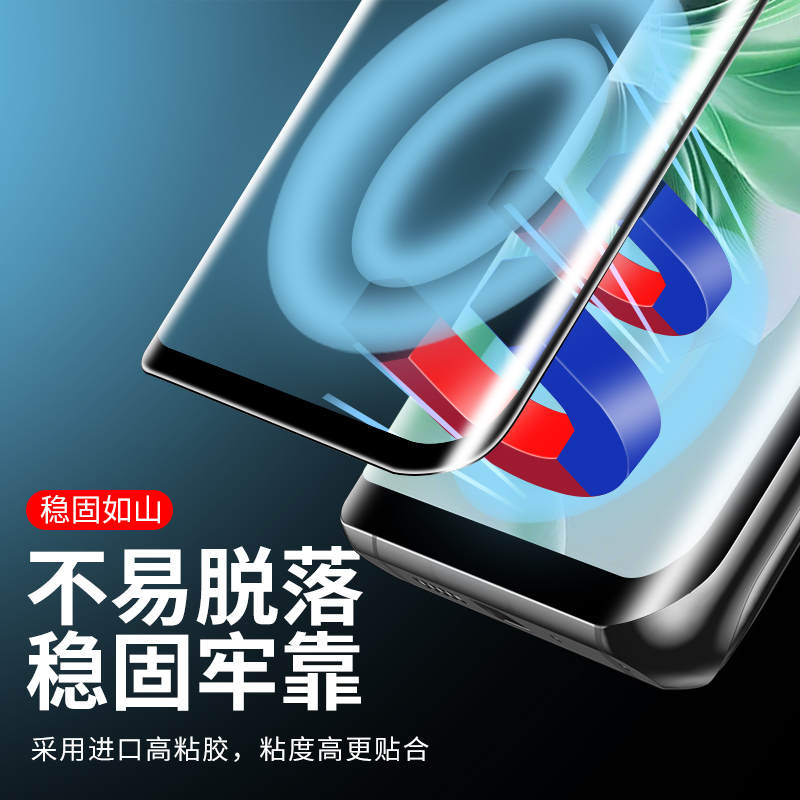 适用opporeno11钢化膜reno11pro新款uv手机膜oppo全屏覆盖曲面11por+十全包防窥0pp0全胶抗蓝光保护贴膜防摔p-图2