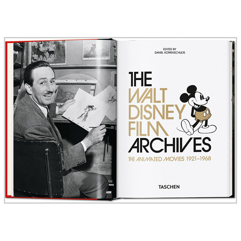 现货[TASCHEN 40th]The Walt Disney Film Archives.40周年纪念版沃特·迪斯尼电影档案:1921年至1968年动画电影英文原版图书-图0