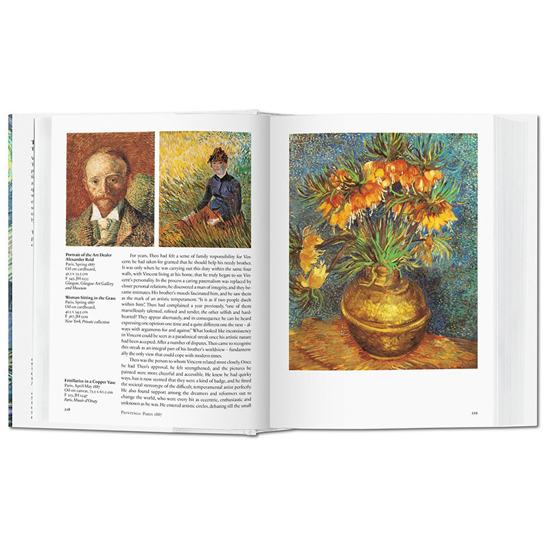 【现货】TASCHEN Van Gogh塔森[图书馆系列]梵高精装油画美术艺术作品后印象原画册画集进口英文原版图书书籍744页 - 图2