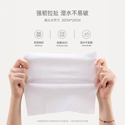 【3包装】粉陌洗脸巾一次性加厚加大抽取式美容院擦脸洁面洗面巾 - 图1