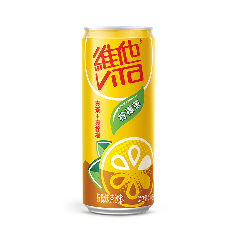 维他柠檬茶罐装310ml*24罐 柠檬茶果味饮料细长罐 - 图3