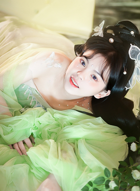 古风仙美后压大蝴蝶结发夹