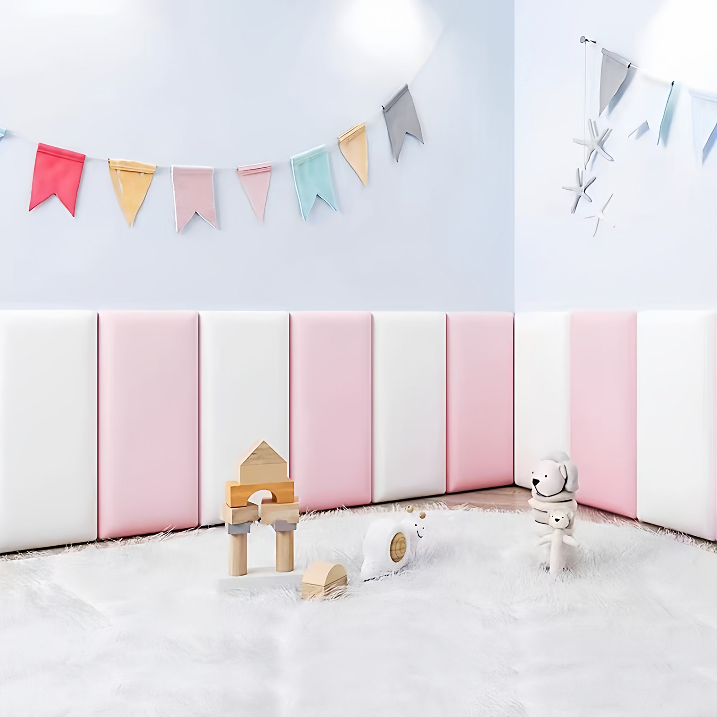 榻榻米墙围软包自粘儿童房床头防撞软包墙贴幼儿园篮球场防撞墙贴,淘宝优惠券,粉丝福利购,淘宝优惠卷