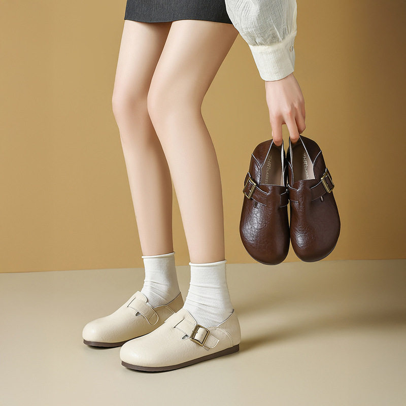 ZHR则则真皮勃肯鞋女2025春季一鞋两穿休闲女鞋超软轻便包头拖鞋,淘宝优惠券,粉丝福利购,淘宝优惠卷