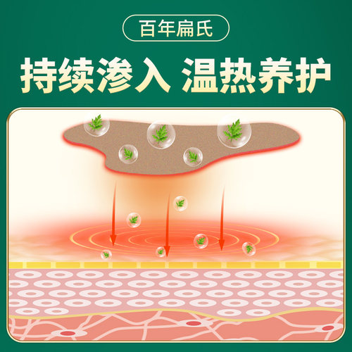 百年扁氏艾草颈椎贴颈椎艾随身灸贴富肩颈贵正品热敷发热贴旗舰店 - 图0