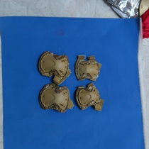 A set of four for a special knee guard elbow for stilts