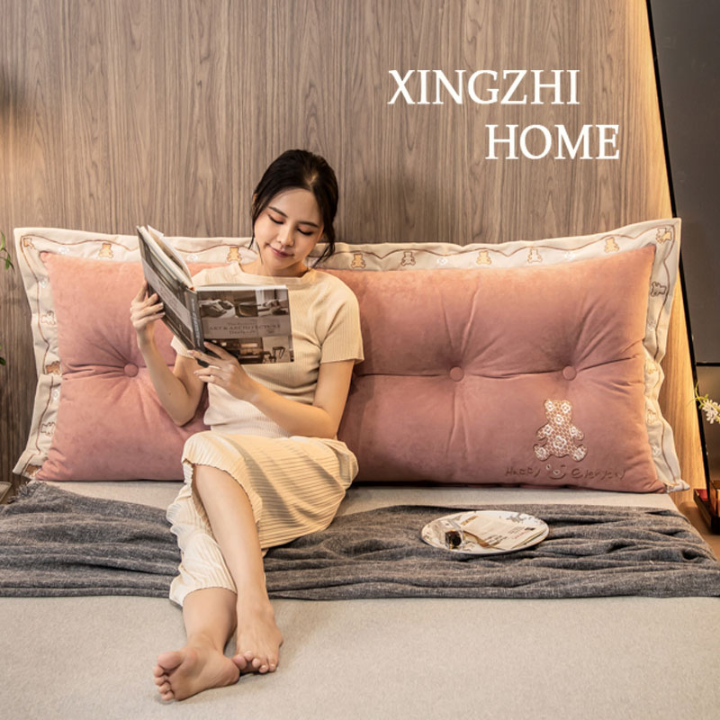 星致家现代简约床头靠垫长方形大靠背垫软包床上靠枕榻榻米千黛粉,淘宝优惠券,粉丝福利购,淘宝优惠卷