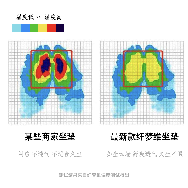 Fdd纤梦维6D透气可水洗坐垫椅垫汽车坐垫宠物夏季办公室久坐学生