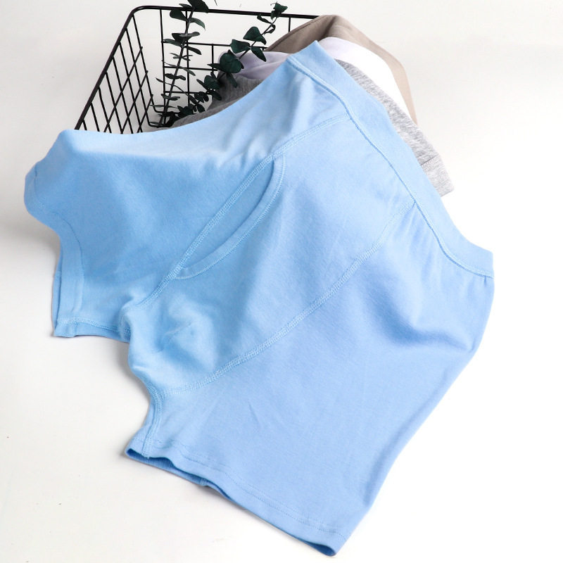 100%纯棉男士前开门内裤短裤头中老年人男款全棉高腰四角平角裤衩,淘宝优惠券,粉丝福利购,淘宝优惠卷