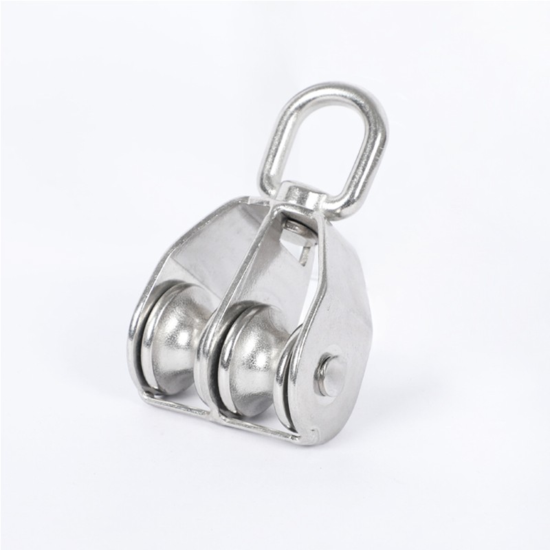 正宗304不锈钢滑轮 起重定滑轮 牵引滑轮 钢丝绳滑轮 单双齐全 - 图2