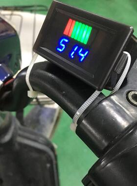 12V-60V72V84V电动车电瓶蓄电池锂电池直流双显电量电压表显示器