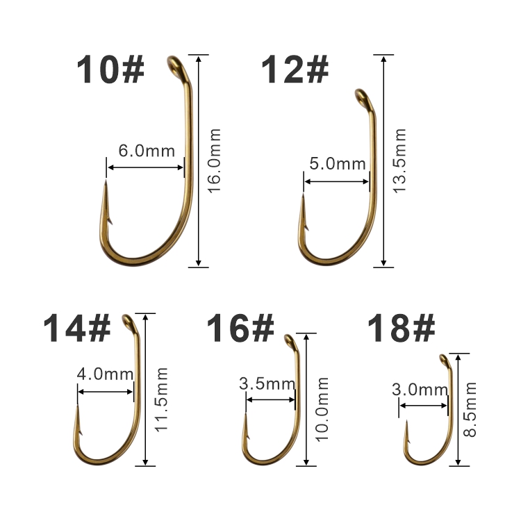 Mustad品牌 进口飞蝇裸钩S80 wetfly hook 3倍加强拉力湿式飞钓钩 - 图1