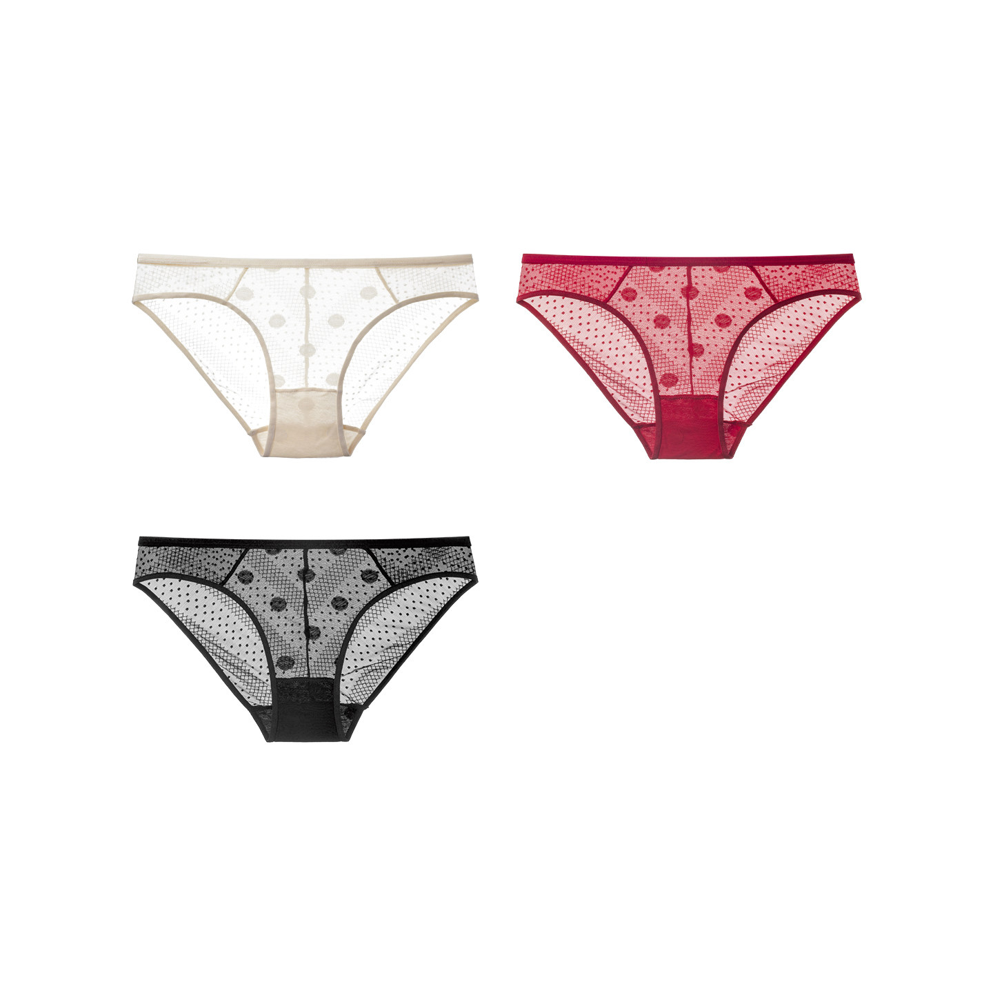 LPCSS蕾丝内裤女夏冰丝性感网纱火辣三角裤女士短裤低腰纯棉裆,淘宝优惠券,粉丝福利购,淘宝优惠卷