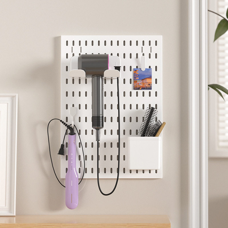 Perforated board accessories free DIY kitchen bathroom gaming room wall desktop universal hook partition hanging basket storage