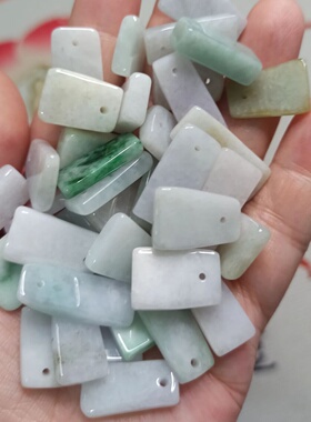 天然翡翠A货无事牌吊坠小提溜