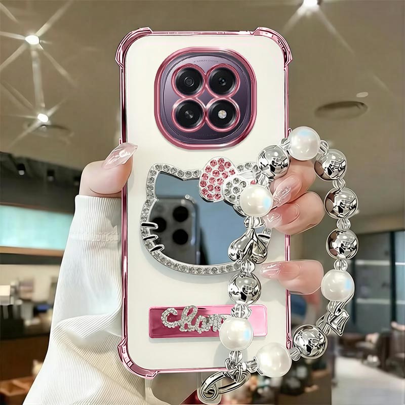 OPPOA5 mobile phone case pink KT cat mirror