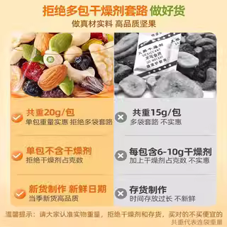 每日坚果500g干果仁混合坚果零食专用批发儿童孕妇罐装官方旗舰店 - 图1