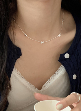 925纯银蛇骨链女简约项链气质