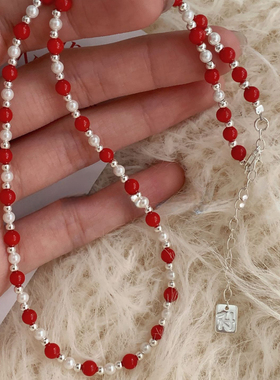 纯银项链新年新款锁骨链