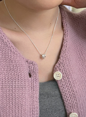 纯银蛇骨链女简约气质项链