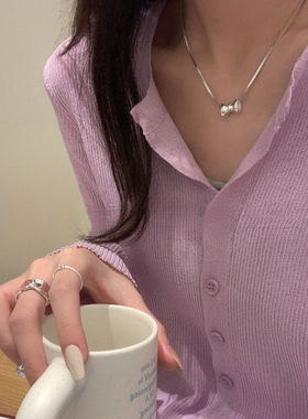 925纯银蛇骨链女气质简约项链