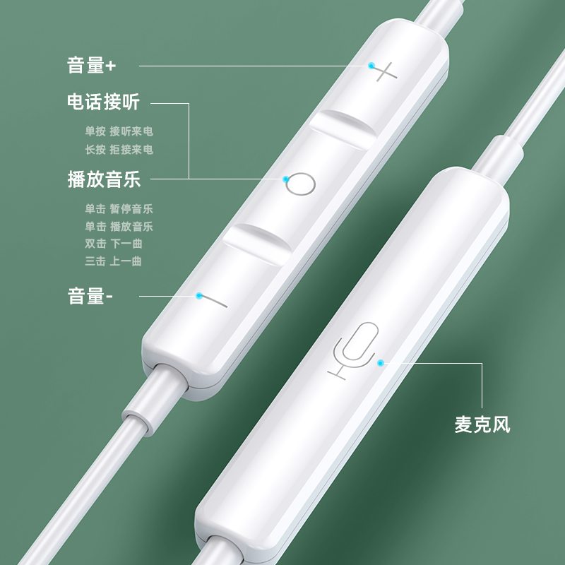 tapyc耳机2022新款有线适用于vivox90手机x80专用tapec通用X80pro-图1