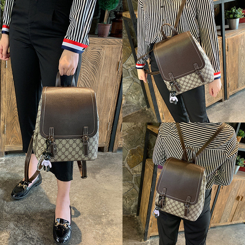 ins超火2020年新款潮韩版女双肩包 卓黛尔双肩背包