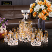 1399 Flavents crystal glass whisky glass red wine glass red wine bottle of wine with wine glasses