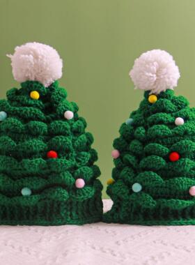 Christmas decoration hat, woolen Christmas hat毛条圣诞帽