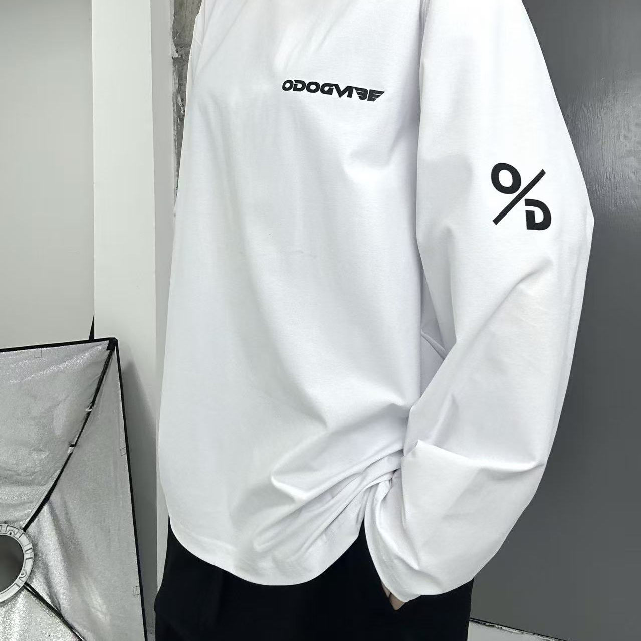 O-DOG 速干训练长袖 酷潮简约街头美式休闲舞者嘻哈透气街舞odog - 图2