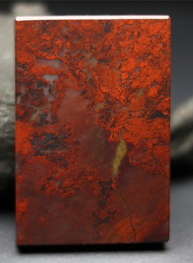 天然鸡血石吊坠男女款平安牌精品