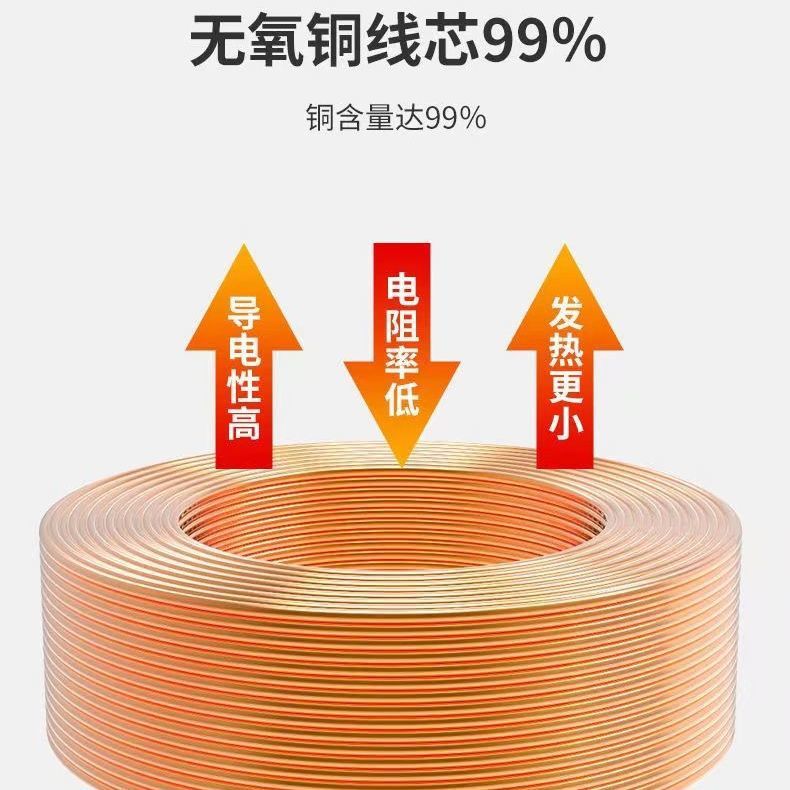 珠江电线电缆国标纯铜BVR1/1.5/2.5/4/6平方多股铜芯软线家用阻燃