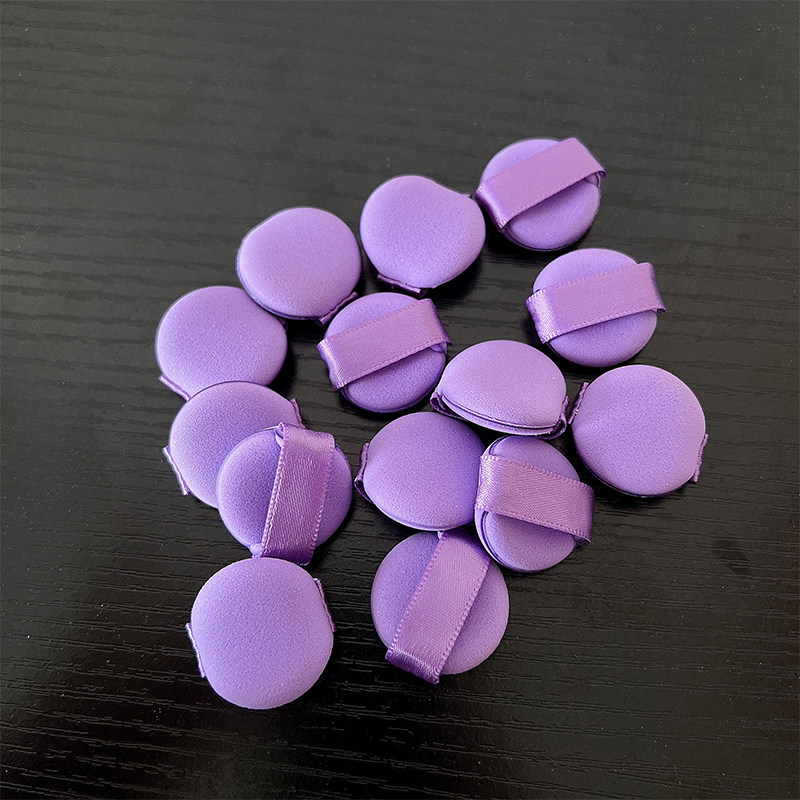 送盒迷你小号遮瑕粉扑指尖小拖鞋气垫局部细节遮瑕膏尖头海绵紫色,淘宝优惠券,粉丝福利购,淘宝优惠卷