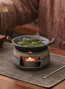 榜盛粗陶烤茶炉套装家用提香