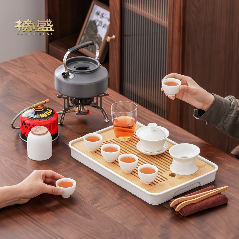 Bangsheng outdoor travel tea set with water kettle