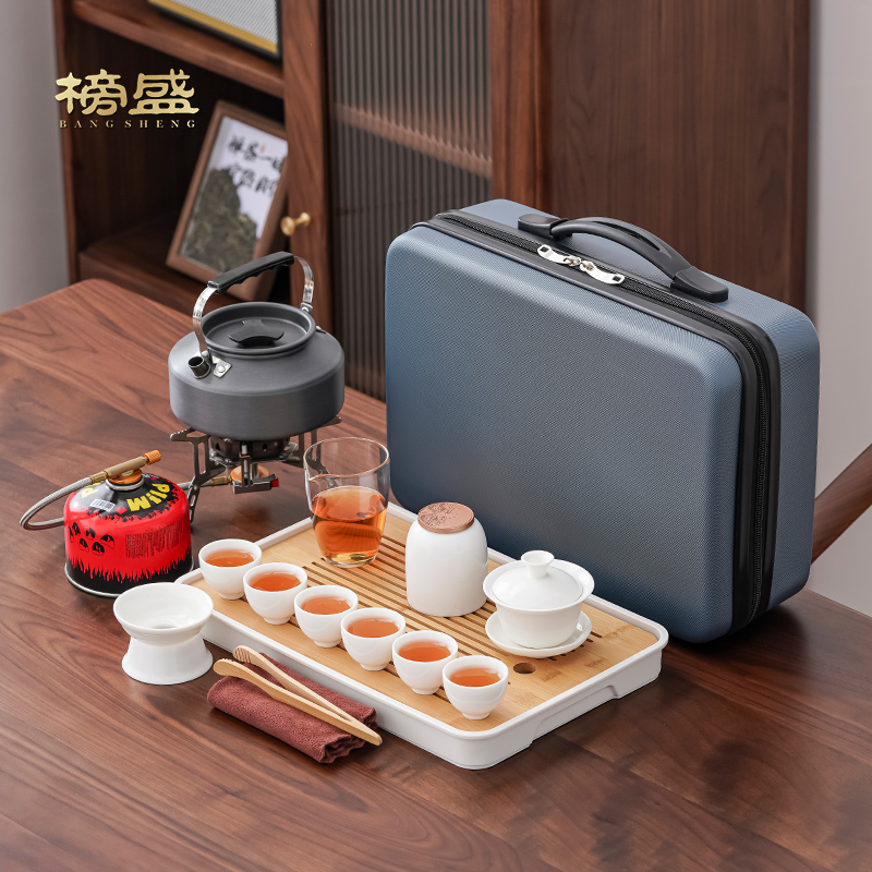 Bangsheng outdoor travel tea set with water kettle