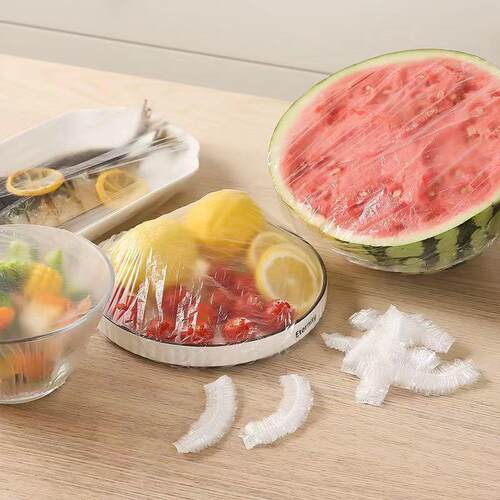 食品级保鲜膜套一次性品牌家用袋罩剩菜剩饭冰箱专用浴帽松紧乌淘 - 图2