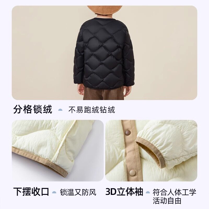 迷你巴拉巴拉男女童儿童羽绒服内胆2025冬季轻薄保暖亲子三防外套