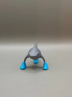 跨境新品 穿鞋鲨鱼装饰3D打印摆件家居客厅装饰Wear shoes sharks