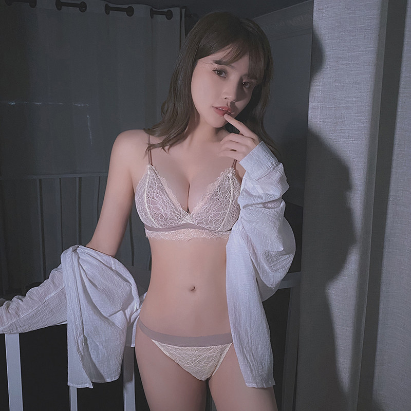 夏季超薄款聚拢无钢圈女套装惑文胸 佰蔓盈文胸