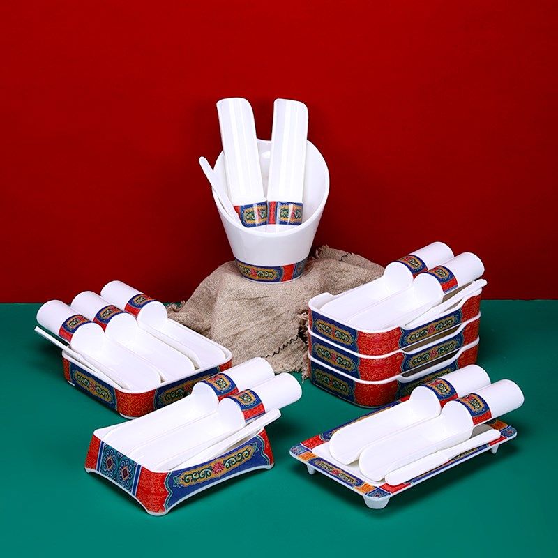 极速新款密胺仿竹筒不发霉商用z火锅虾滑餐具创意三色虾滑鱼滑制,淘宝优惠券,粉丝福利购,淘宝优惠卷