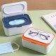 Disposable mask seal storage box temporary storage entrained lid portable oral and nose mask student plastic household box