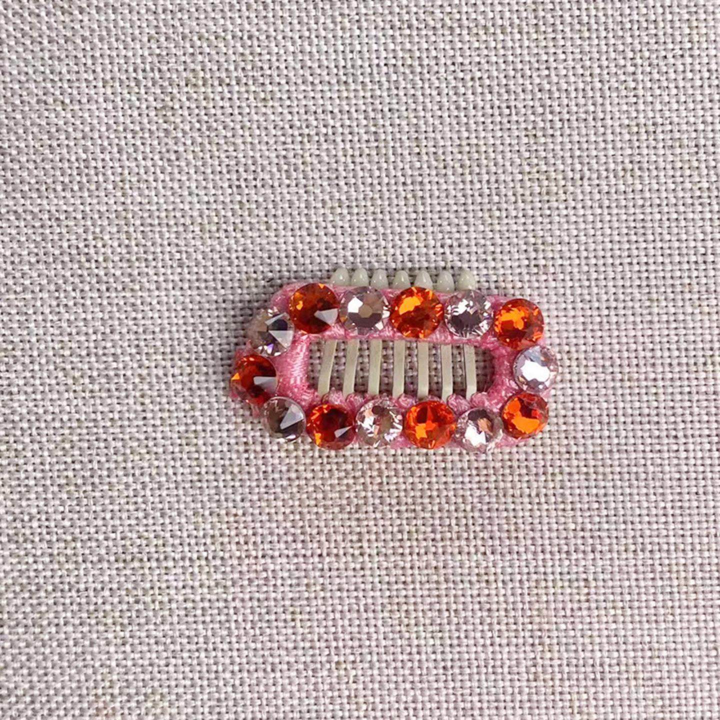 创意全华钻撞色款不锈钢碎发夹宠物bb夹发卡头饰马尔济斯比熊泰迪,淘宝优惠券,粉丝福利购,淘宝优惠卷