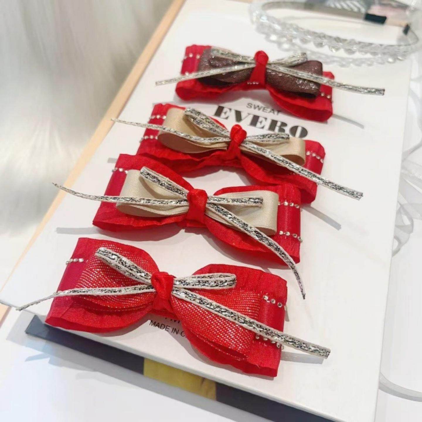 狗狗发夹新年狂甩不掉约克夏猫咪头饰过年中国风红色夹子宠物,淘宝优惠券,粉丝福利购,淘宝优惠卷