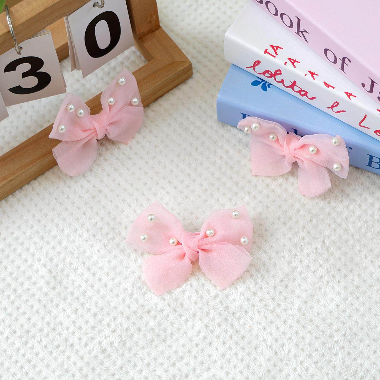 现货宠物服装宠物小狗猫咪粉色珍珠蝴蝶结发夹小型犬狗,淘宝优惠券,粉丝福利购,淘宝优惠卷