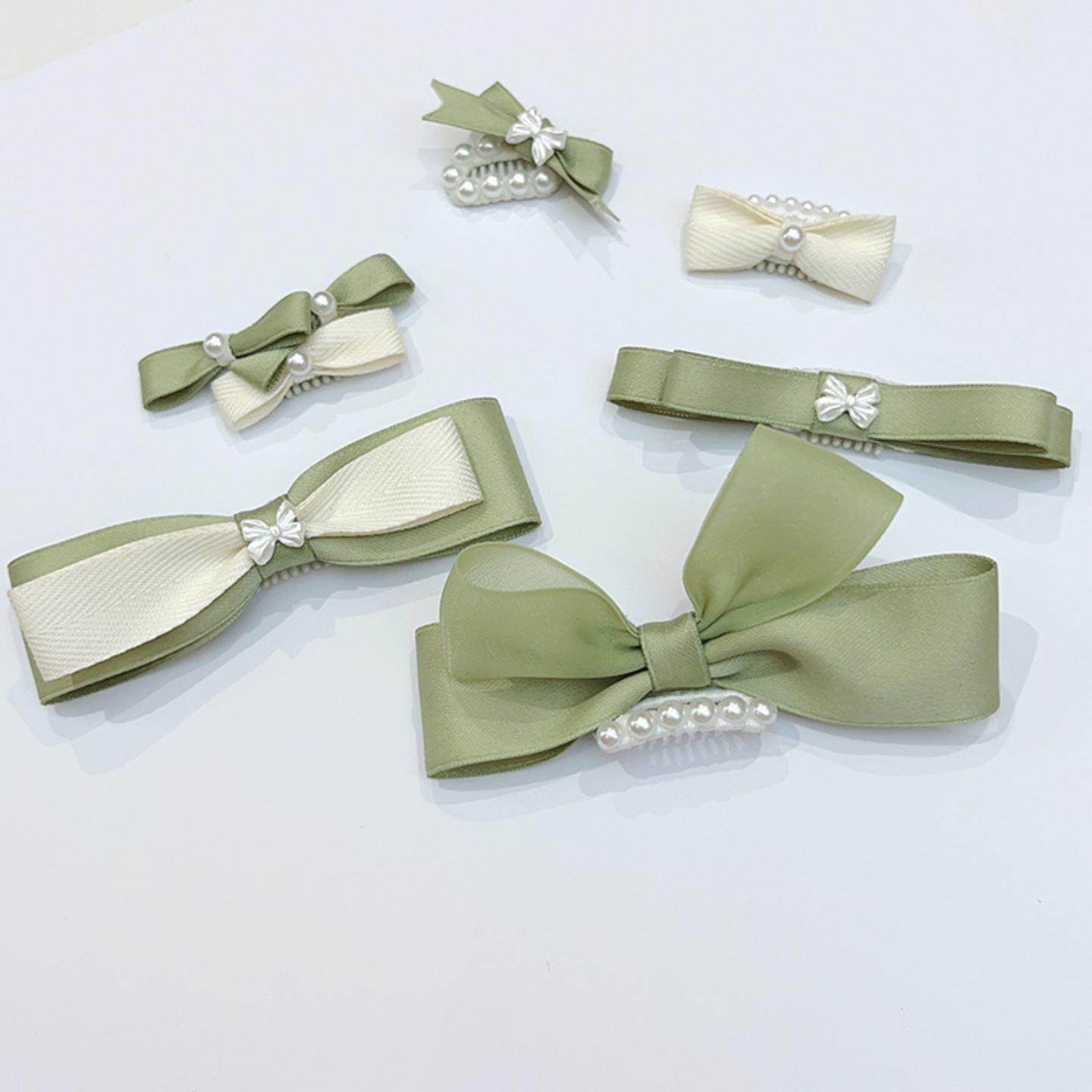 薄荷曼波绿色宠物BB夹约克夏马尔济斯发夹比熊发卡蝴蝶结狗狗头饰,淘宝优惠券,粉丝福利购,淘宝优惠卷