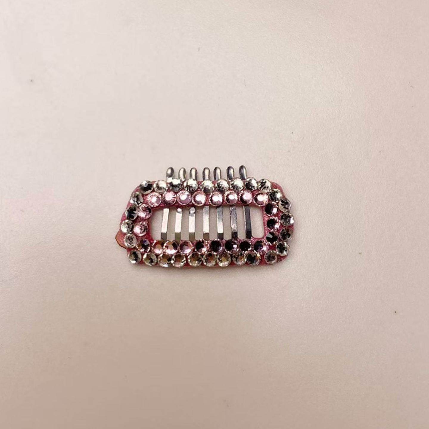 新款满钻华子钻真丝宠物BB桑蚕丝可爱发夹马尔济斯比熊约克夏发夹,淘宝优惠券,粉丝福利购,淘宝优惠卷