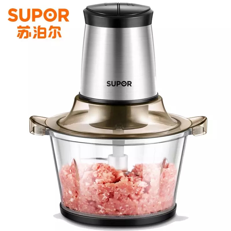 苏泊尔厨房电器旗舰店苏泊尔绞肉机家用电动小型料理搅拌全自动饺馅搅碎肉多功能打肉馅0