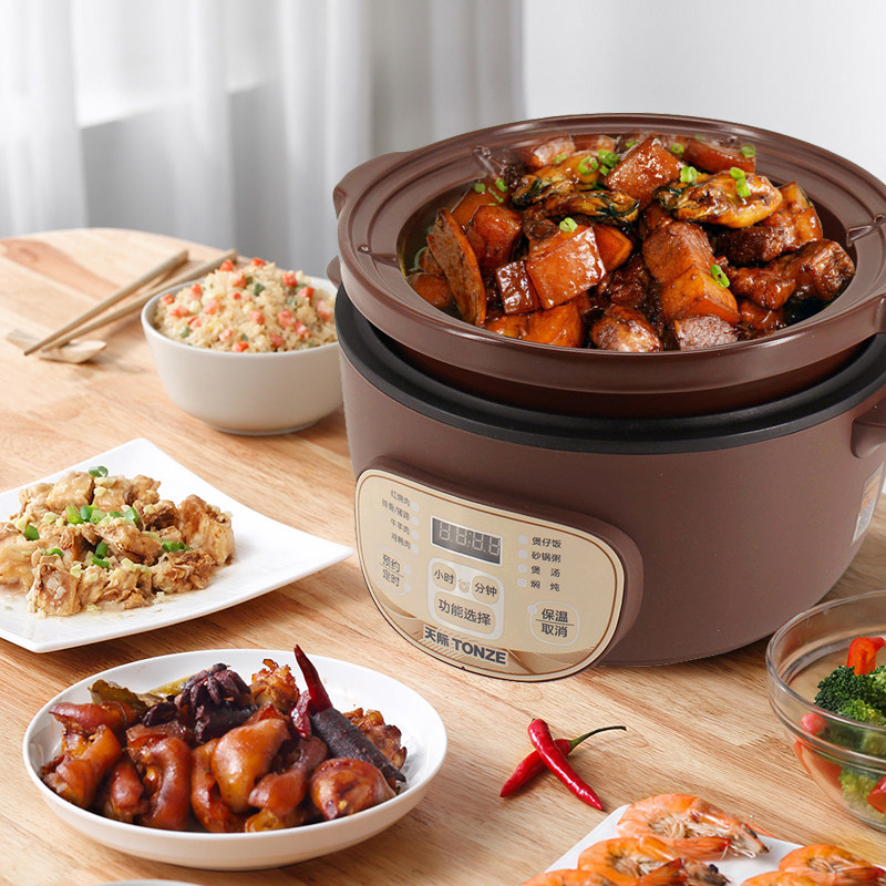 天际电炖炖锅3l煲仔饭家用紫砂锅 天际蓝航电炖/煮粥锅/文火炉